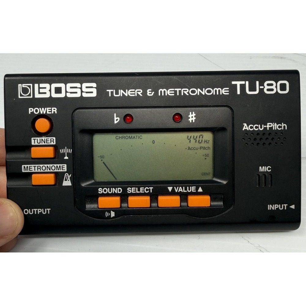 Boss TU-80 Tuner and Metronome for Acoustic Electric Guitar or Drums Tested
